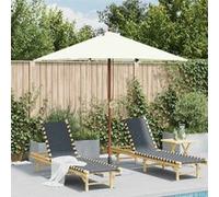 Parasol droit vidaxl rectangulaire 200 x 150 toile en polyester mat en bois Noir G