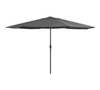 vidaXL Parasol avec mât métallique 390 cm Anthracite