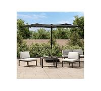 vidaXL Double parasol anthracite 316x145 cm