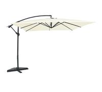Solenzara parasol ecru déporté carré 3 x 3 m