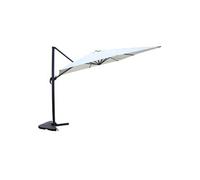 Parasol ecru déporté rectangle 3 x 4 m rotatif à 360 CESARE