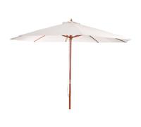 Parasol En Bois, Parasol De Jardin Florida, Parasol De Marché, 3,5m Crème Gris