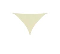 vidaXL Voile d'ombrage triangulaire Tissu Oxford 3,6 x 3,6 x 3,6 m Crème