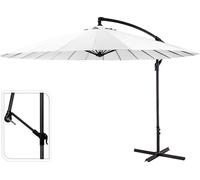 Parasol Excentré Blanc Ombre Flexible Et Dégagée - Ambiance
