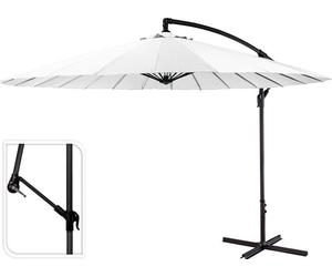 Parasol Excentrique Blanc 3m Protection Solaire Déportée Optimale - Ambiance