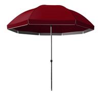 Parasol Extérieur, Parasol De Cour De Marché De Table, Résistant Au Vent, Durable, Léger, 8,5/9/9,8/10,5 Pieds, Double Face, for Plage, Patio, Bord De Piscine(Wine Red,3.2m/10.5ft)