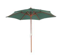 Parasol Florida, Parasol De Jardin Parasol De Marché, Ø 3m Polyester/Bois Vert Olive Vert
