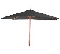 Parasol Florida, Parasol De Jardin, Parasol De Marché, Ø 3,5m Polyester/Bois 7kg Anthracite Gris
