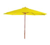 Parasol Florida, Parasol De Marché, Ø 3,5m Polyester/Bois 7kg Jaune Jaune