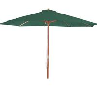 Parasol Florida, parasol de marché, Ø 3,5m polyester/bois 7kg ~ vert