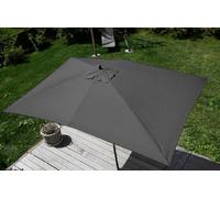 Mendler Parasol de marché Florida 2 x 3 m polyester/bois 6 kg anthracite