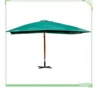 Parasol flottant - FAFEICY - Melia 40079 - Rectangulaire 3x4 m - Bois massif - Polyester imperméable