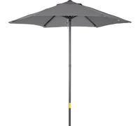Parasol Fortuna Lai Ø196 cm, parasol pivotant avec fonction articulée, parasol hexagonal pour balcon, parasol de plage résistant au vent, parasol de marché stable, parasol à manivelle, protection sola