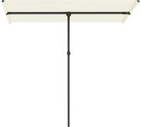 Parasol Fortuna Lai pivotant à 180 degrés, réglable en hauteur, avec mât en aluminium, parasol de marché, parasol de protection solaire, parasol suspendu, parasol de balcon, parasol pour balcon 150 x 
