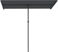 Parasol Fortuna Lai pivotant à 180 degrés, réglable en hauteur, avec mât en aluminium, parasol de marché, parasol de protection solaire, parasol suspendu, parasol de balcon, parasol pour balcon 150 x 