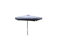 Concept Usine – Parasol droit Palawan 3 x 3 m Gris – Structure bois, Toile 100% polyester