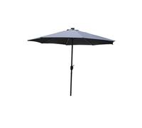 Concept Usine Parasol Manarola rond gris 2,92 x 2,92 m LED