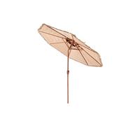 VEVOR Parasol de paille Hawaii, 2,75 m Parasol de paille inclinable, double couche, parasol de plage avec paille PP & 8 baleines métalliques, parasol de jardin, parasol de terrasse pour plage, terrass
