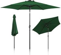 Parasol Hengda 2,7 m vert Parasol de balcon, parasol à pied déporté, parasol de jardin, parasol de marché, parasol de terrasse avec housse de protection Protection solaire UV30+