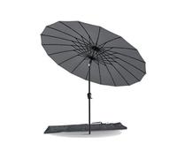 Parasol inclinable 270cm Shanghai avec housse de protection gris