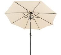 Parasol LED pivotant, diamètre 2,7 mètres, couleur crème