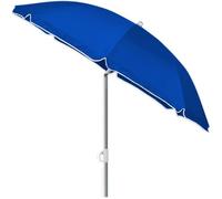 Parasol inclinable bleu réglable et hydrofuge 180 cm Parasol de plage pare-soleil pour jardin terrasse