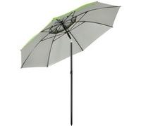 Parasol inclinable de jardin parasol de plage rond Ø 185 cm vert Vert G