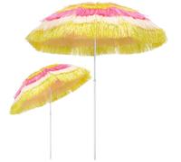Parasol inclinable Hawaii 195 cm multicolore Parasol de plage Ø 160 cm réglable Jardin terrasse extérieur