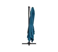 Parasol Jardin Déporté Alu "Sun 4" - Rectangle - 3 X 4 M - Bleu - Dalles À Lester Incluses Bleu