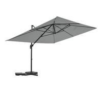 Parasol jardin déporté en aluminium "Sky 4" - 3 x 4 m - Gris