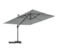 Parasol jardin déporté en aluminium "Sky 4" - 3 x 4 m - Gris