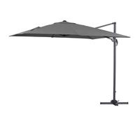 Parasol jardin déporté ""Sun 3"" - 3 x 3 m - Gris