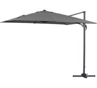 Parasol jardin déporté "Sun 3" - 3 x 3 m - Gris