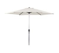Parasol jardin droit Alu ""Sol"" - Rond - Ø 3m - Ecru