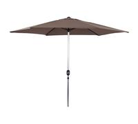 Habitat et Jardin – Parasol de jardin droit « Sol » – Alu – Rond Ø 3 m – Taupe