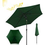 Parasol Jopassy 2,7 m vert Parasol de balcon, parasol à pied déporté, parasol de jardin, parasol de marché, parasol de terrasse avec housse de protection Protection solaire UV30+