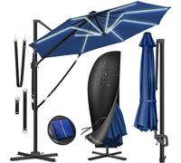 Parasol KESSER® pour pergola, modèle SUN, diamètre 330 cm, réglable en 7 positions, rotation à 360°, avec housse de protection