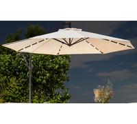 Parasol LED de Swing & Harmonie: 350 cm / Marron