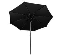 Parasol LED pivotant, diamètre 2,7 mètres - Noir