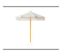 Parasol macramé en polycoton avec toile occultant amovible ø250 cm - jardiline