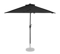VONROC Parasol déporté Magione - Premium 270x135cm - Parasol de Balcon - Demi-Rond - Installation Facile - Protection UPF 50+ - Housse Incluse