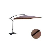 Solenzara parasol marron droit carré 3 x 3 m led