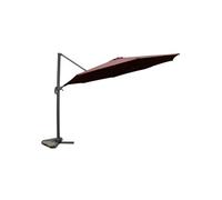Castillo Chocolat : Parasol Déporté, Rond Ø 350cm, Rotatif À 360° Marron