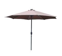 Manarola parasol marron rond 292 x 292 m led