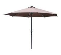 Concept Usine – Parasol Manarola rond marron 2,92 x 2,92 m LED
