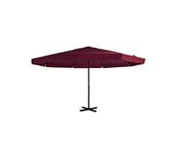 Parasol met aluminium paal 500 cm bordeauxrood 44476