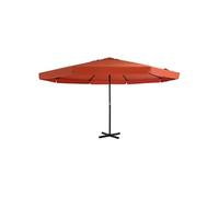 Parasol met aluminium paal 500 cm terracottakleurig 44477