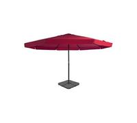 vidaXL Parasol avec pied de parasol portable rouge