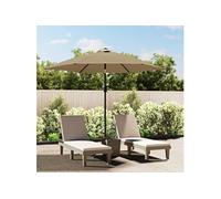 Parasol met metalen paal 300 cm taupe44500