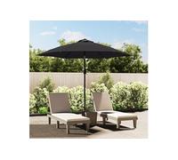 Parasol met metalen paal 300 cm zwart47126